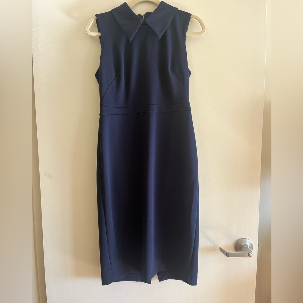 Calvin Klein Navy Blue Sleeveless Dress